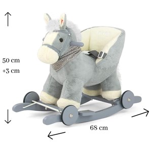 Porteur cheval polly gris