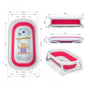 Baignoire pliante milly mally aqua pink