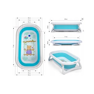 Baignoire pliante milly mally aqua blue