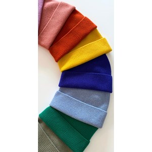 Bonnet mérinos et cachemire Bleu foncé