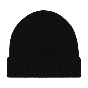 Bonnet mérinos et cachemire Noir