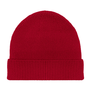 Bonnet mérinos et cachemire Rouge