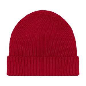 Bonnet mérinos et cachemire Rouge