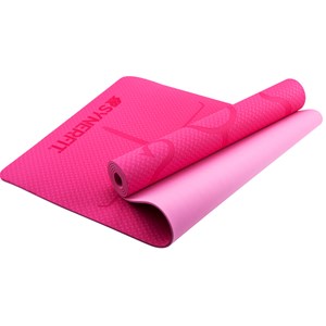 Tapis de yoga colorie rose