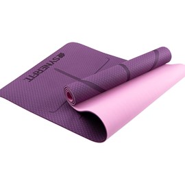 Tapis de yoga colorie violet