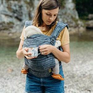 Porte bébé boba x denim rain