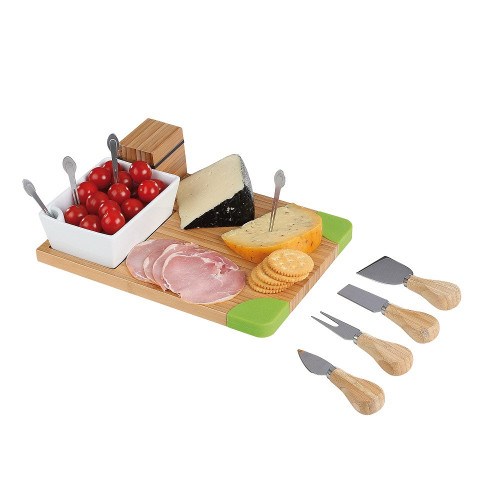Plateau en bambou pour apéritif et froma
