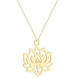 Collier fleur de lotus or