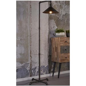 Lampadaire en metal vieilli