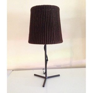 Lampe laine crochet