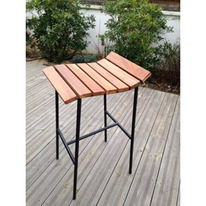 Lounge - tabouret de bar en bois et acie