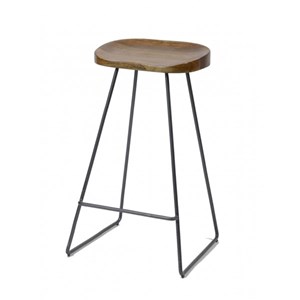 Wood - tabouret de bar minimaliste en bo