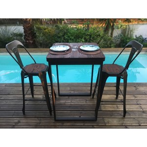 Mange debout 70 cm acier-bois m