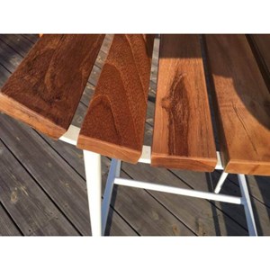 Lounge - tabouret de bar en bois et acie