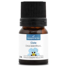 Ciste (cistus ladaniferus) - huile essentielle bio - 2.5ml garantie chromacert®