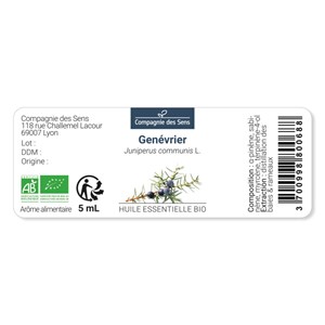 Genévrier (juniperus communis) - huile essentielle bio - 10ml garantie chromacer