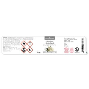 Lédon du groenland - huile essentielle bio - 10ml garantie chromacert® - chémoty