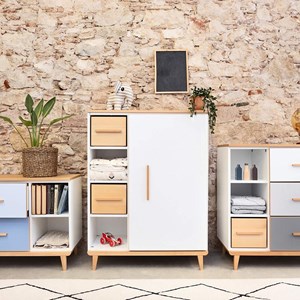 Armoire 120cm 1 porte nado by a.k.