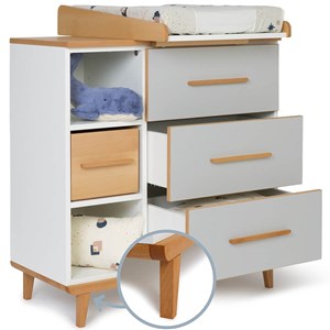 Commode à langer 3 tiroirs nado by a.k.
