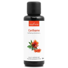 Huile de carthame bio - 50ml - fraîcheur garantie oxycert® - vierge & de 1?? pre