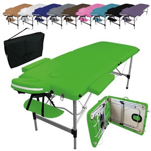 Table de massage 2z alu vert