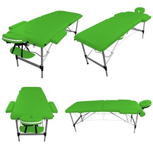 Table de massage 2z alu vert
