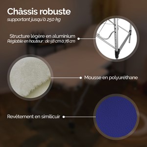 Table de massage - 3 zones