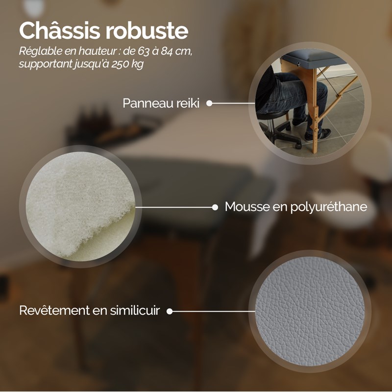Table de massage - 2 zones (Vivezen) - Image 3