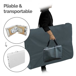 Table de massage épaisse - 2 zones