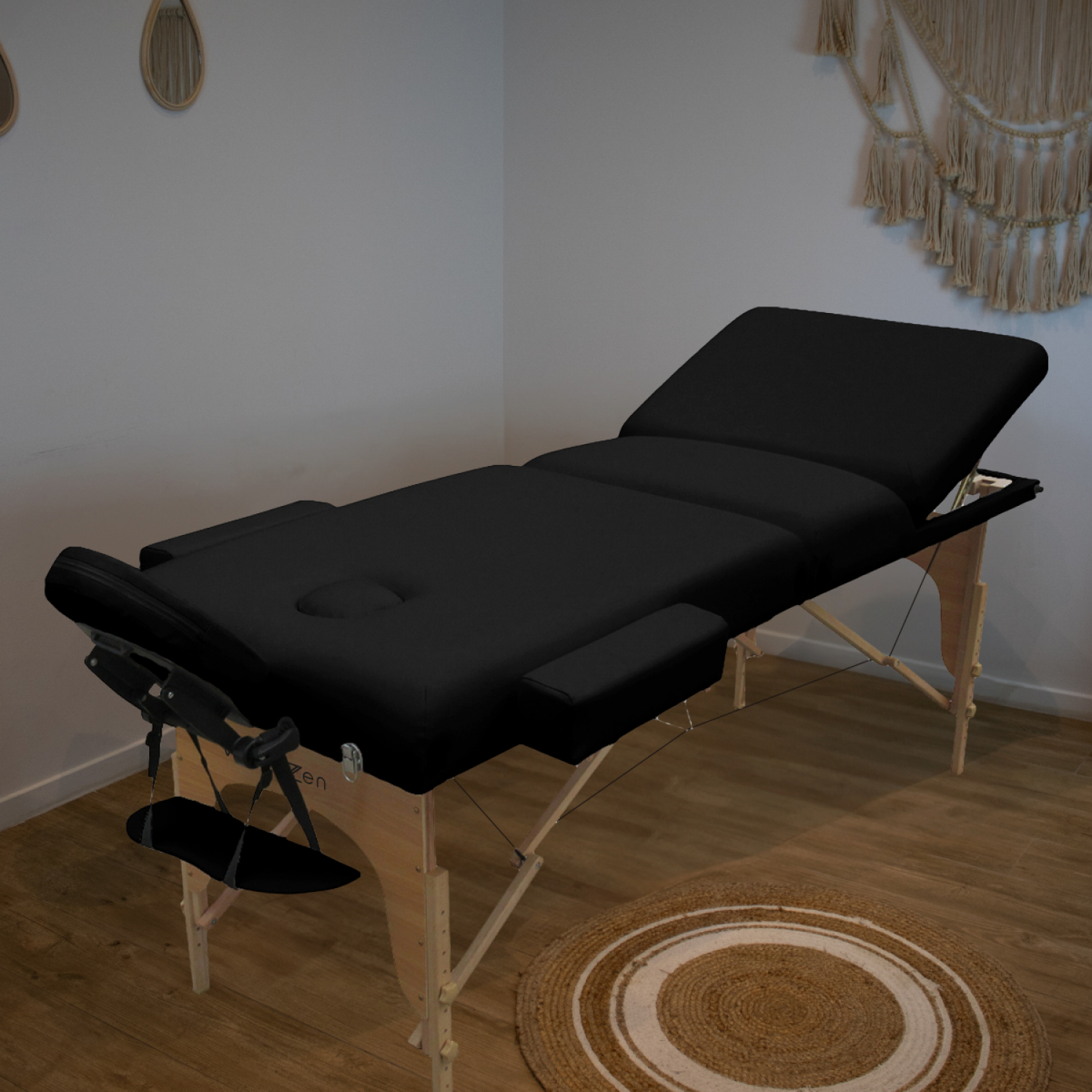 Table De Massage Pliante Vivezen - 3 Zones, Bois, Avec Panneau Reiki - Neuf En Emballage D'origine