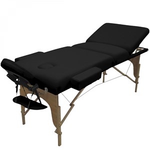 Table massage 15 cm pliante 3 zones bois