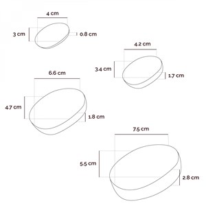 Lot de 20 pierres chaudes