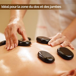 Lot de 20 pierres chaudes