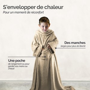 Plaid avec manches - enfant