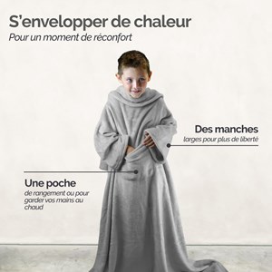 Plaid avec manches - enfant