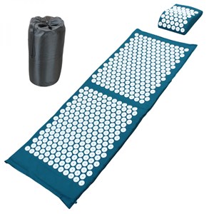 Tapis et coussin d'acupression - bleu