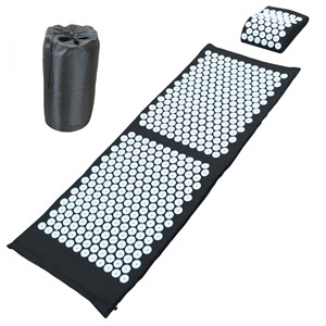 Tapis et coussin d'acupression - noir
