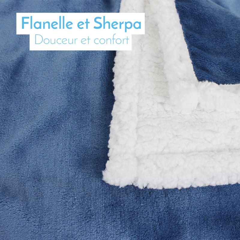 Couverture polaire pour enfant (Monsieur Bébé) - Image 1