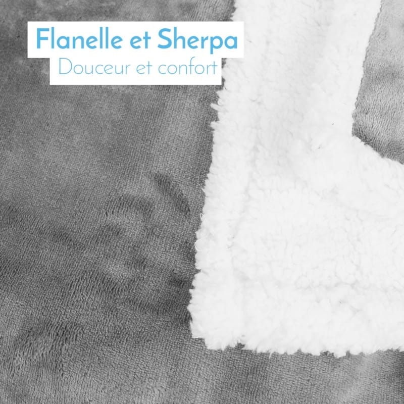 Couverture polaire pour enfant (Monsieur Bébé) - Image 1
