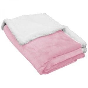 Plaid polaire enfant 75x100 cm - rose