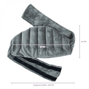 Ceinture lombaire chauffante - gris