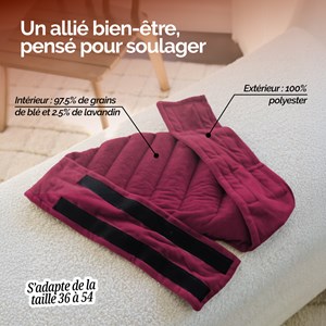 Ceinture chauffante pour lombaires Prune