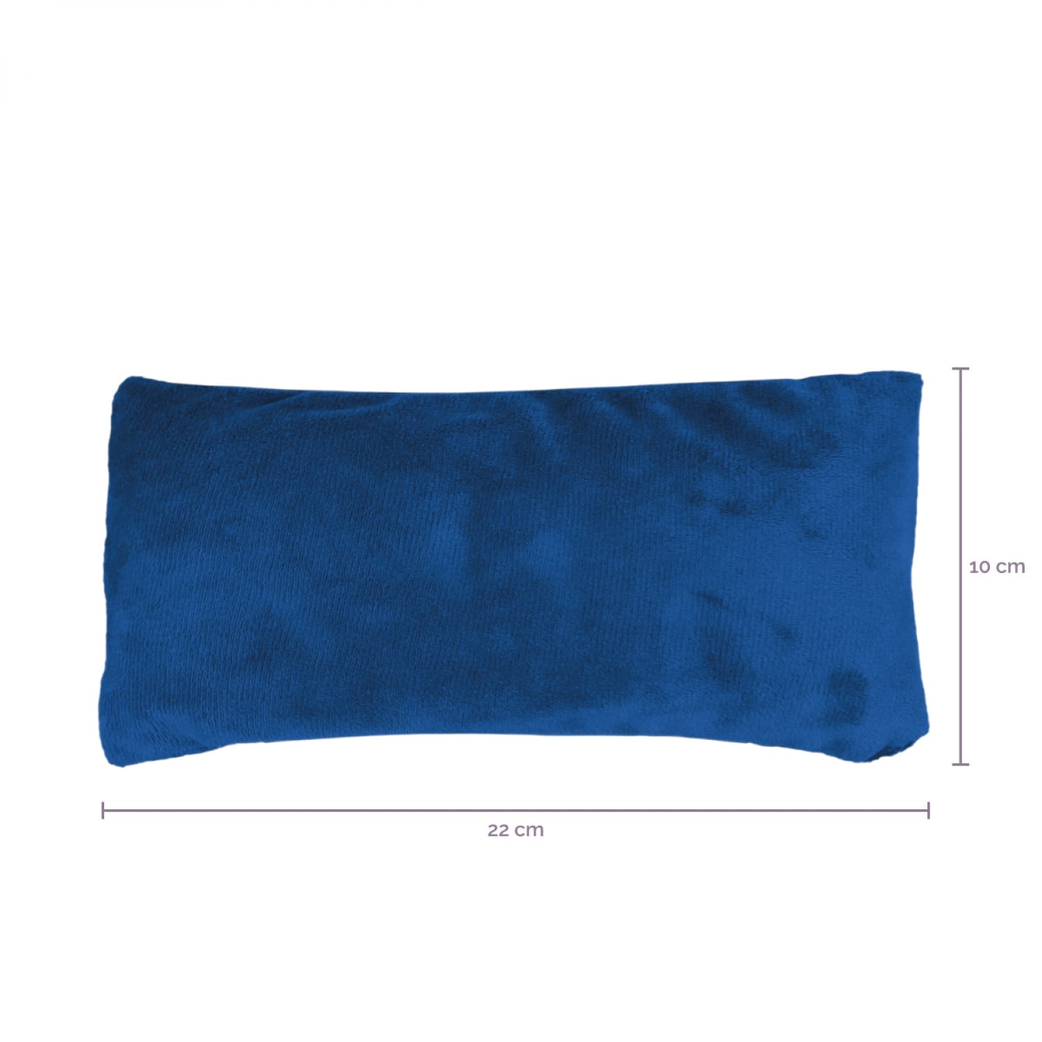 Bouillotte micro-ondes 10x22cm - bleu