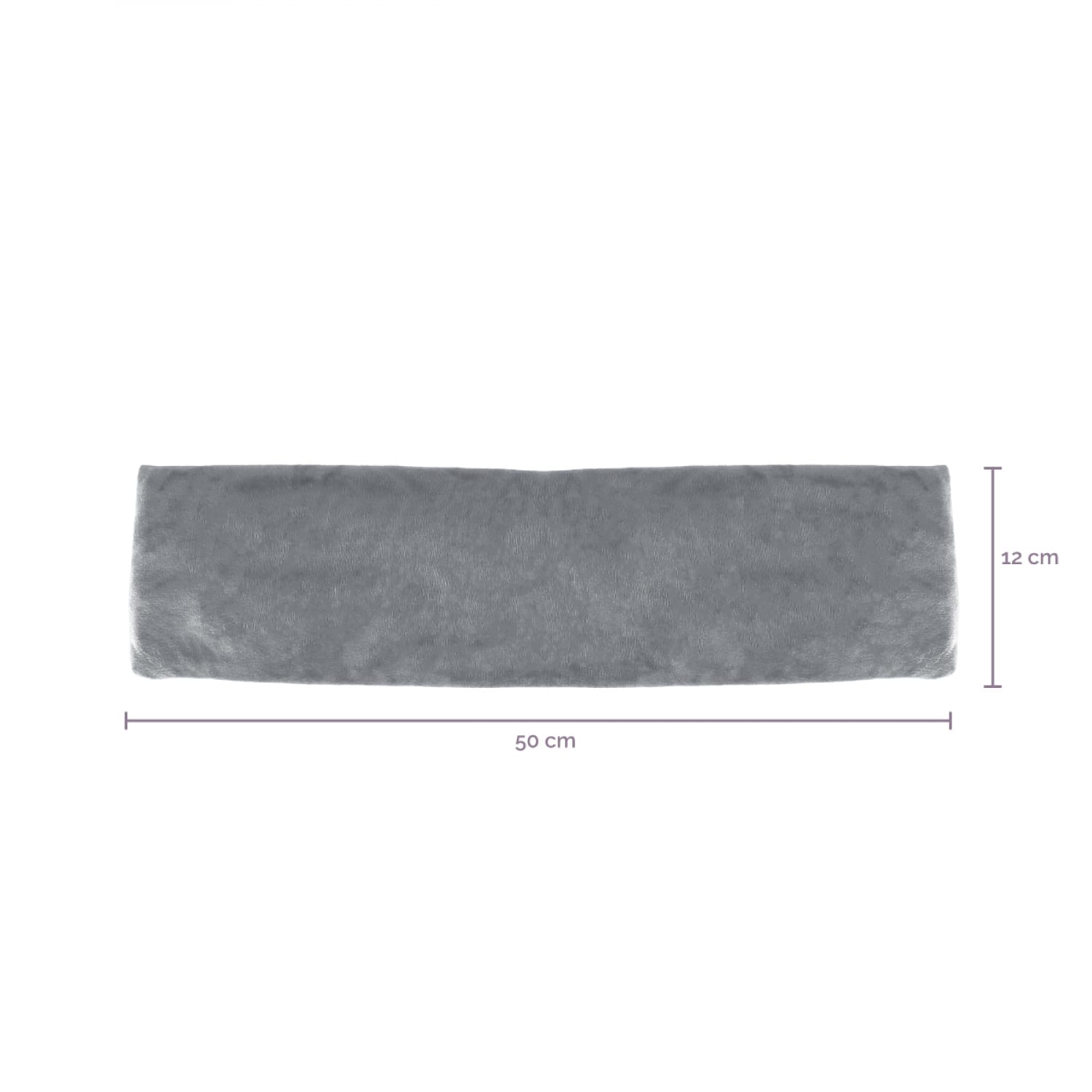 Tour de cou chauffant 50 x 12 cm - gris