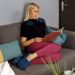 Chaussons chauffants Bleu