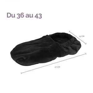 Chaussons chauffants Noir