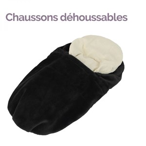 Chaussons chauffants Noir