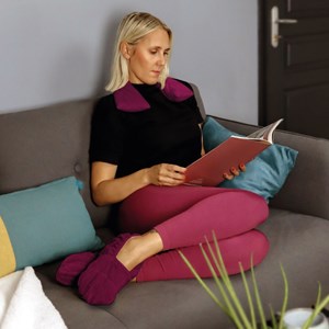 Chaussons chauffants Prune