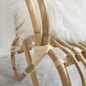 Fauteuil en rotin cosy