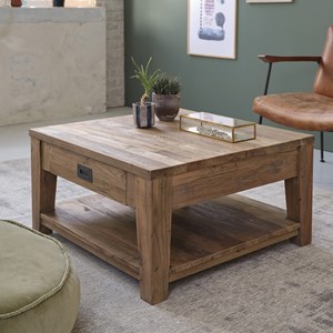 Table basse en bois de teck recyclé